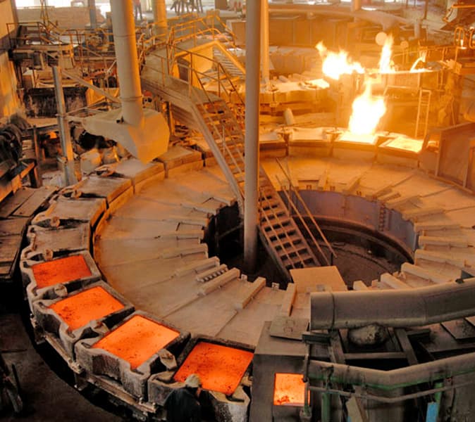 Workers in a manufacturing environment